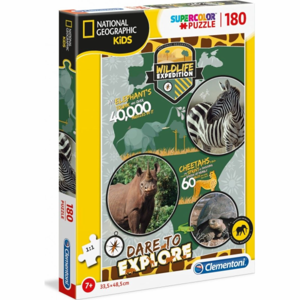 Clementoni Puzzle 180 dílků National Kids Wildlife Expedi...