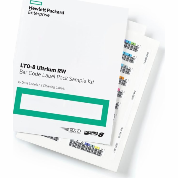 HPE Ultrium LTO-8 Strichcode Label Pack 100 + 10 přepsaný...