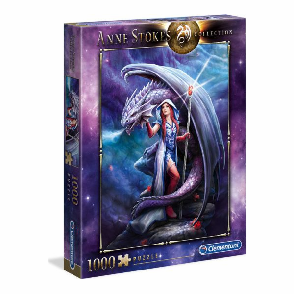 Clementoni 39525 Anne Stokes Magický drak 1000 dílků Puzzle 