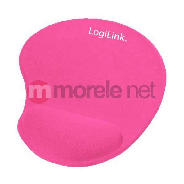 LogiLink Gelová podložka pod myš, růžová
