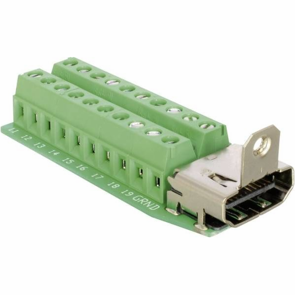 Delock Terminal Block Adapter HDMI female to 20 pin