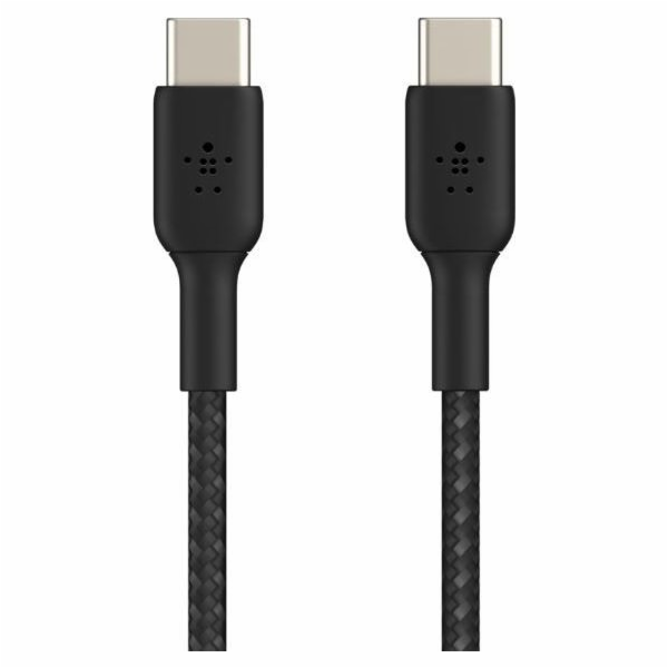 Belkin USB-C na USB-C kabel, 1m, černý - odolný