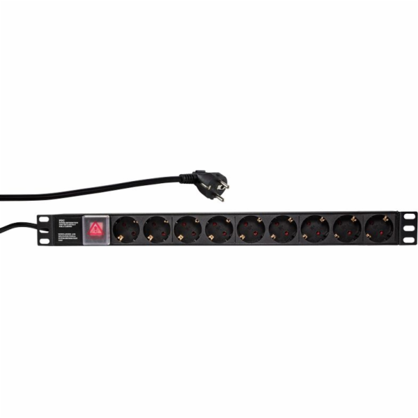 LogiLink 19 Logilink 9 Outlet Power Strip (PDU9C02)