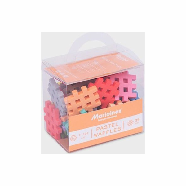 Marioinex Klocki Waffle Mini pastel 35 ks. 2+ Marioinex