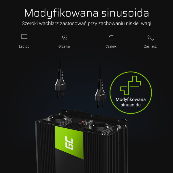 Green Cell 24V na 230V 1500W Převodník