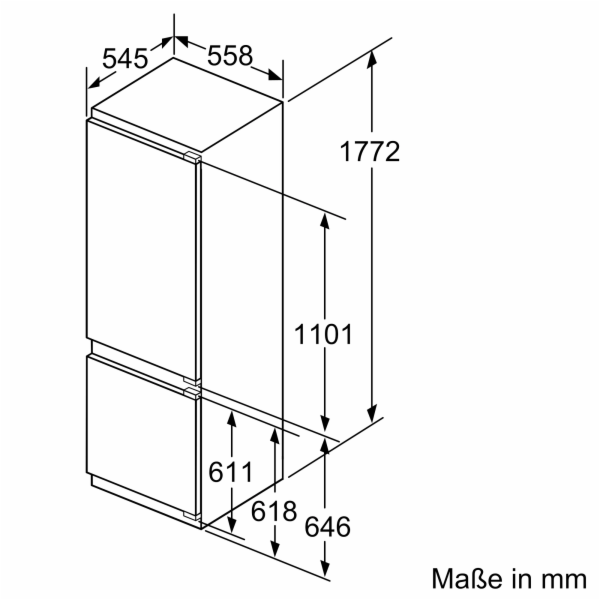Siemens KI87SADE0 iQ500, Kühl-/Gefrierkombination