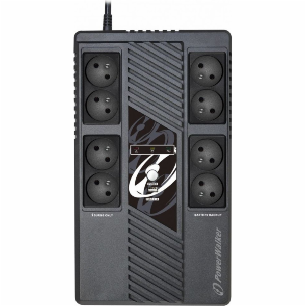 PowerWalker VI 800 MS FR Line-interaktivní 800 VA 480 W 8...