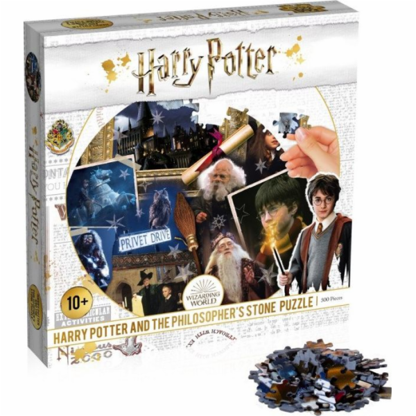 Puzzle s vítěznými pohyby 500 dílků Harry Potter a Kámen ...