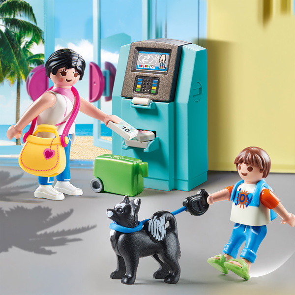 Playmobil 70439 Turisti s bankomatem