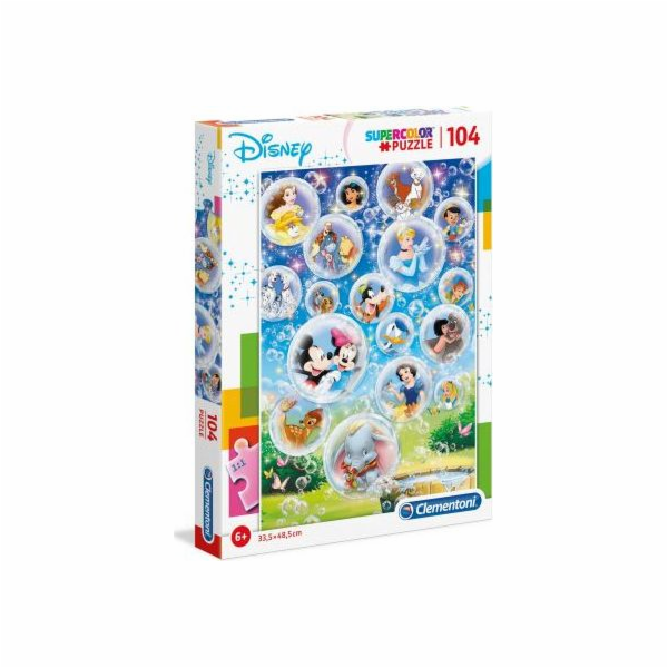 Puzzle 104 elementy Super Kolor Disney Classic