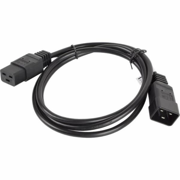 Lanberg IEC 320 C19-C20, 1,8 m, černá (CA-C19E-10CC-0018-...
