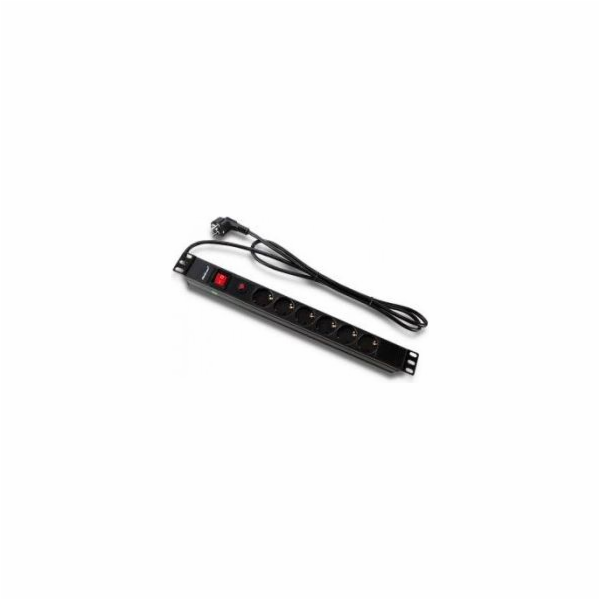 Qoltec RACK 19&#39;&#39; | 16A | 1U | PDU | 6xSCHUKO | 2m...