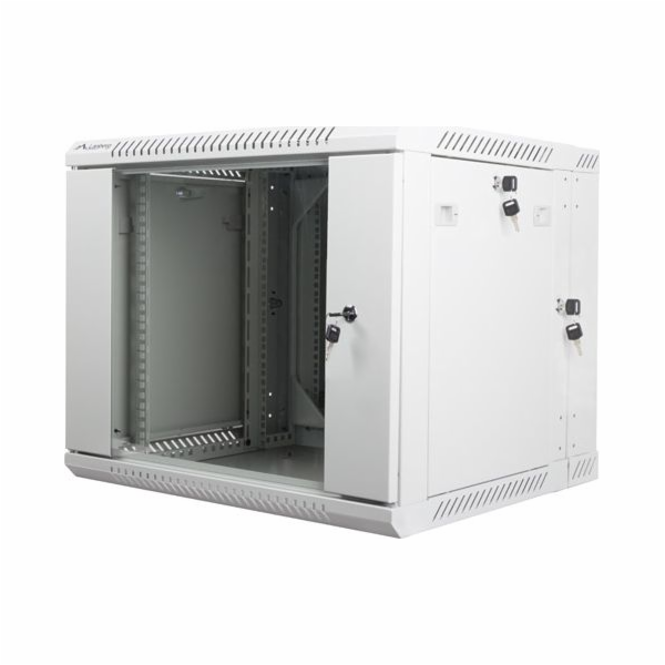 Lanberg závěsná šatní skříň dvoudílná 19 9U 600x600 šedá ...