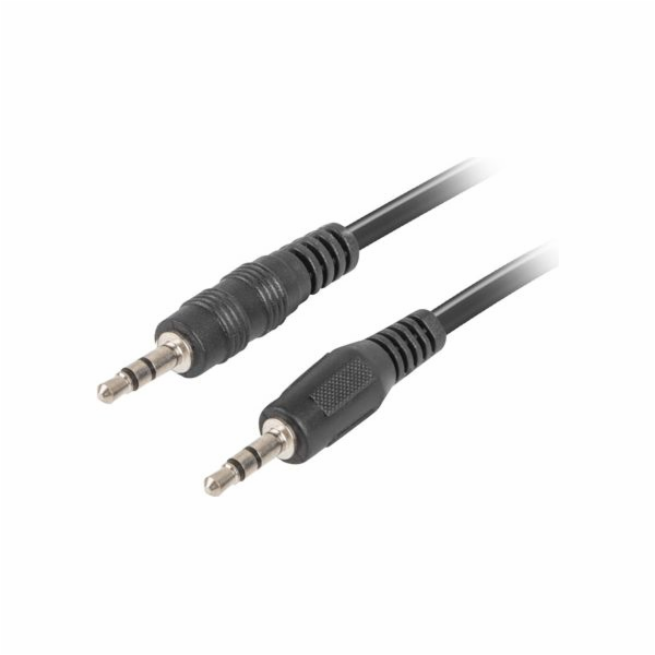 LANBERG Minijack 3.5mm M / M 3 PIN kabel 1,2m, černý