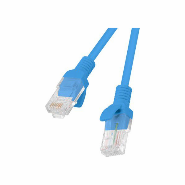 LANBERG Patch kabel CAT.5E UTP 1.5M modrý Fluke Passed  
