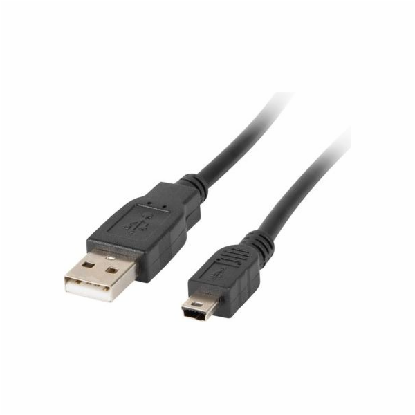 LANBERG USB MINI (M) na USB-A (M) 2.0 kabel 0,3m, černý (...