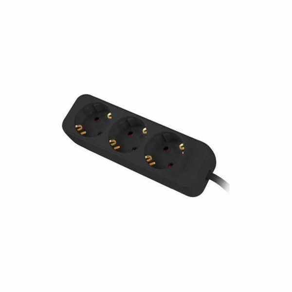 Lanberg Prodlužovací kabel 1,5m černý 3x 230V Schuko