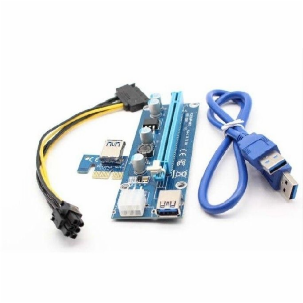 Riser PCi-E 1x-16x | USB 3.0 | SATA/PCI-E 6pin 