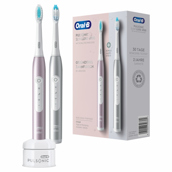 Oral-B Pulsonic Slim Luxe 4900, Platinum/Rosegold