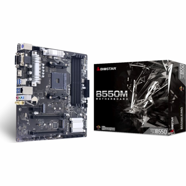 BIOSTAR B550MX/E Pro, AM4, B550 chipset, 4x DIMM DDR4 440...