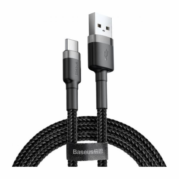 Baseus USB-A - USB-C USB kabel 2 m Černošedý (CATKLF-CG1)