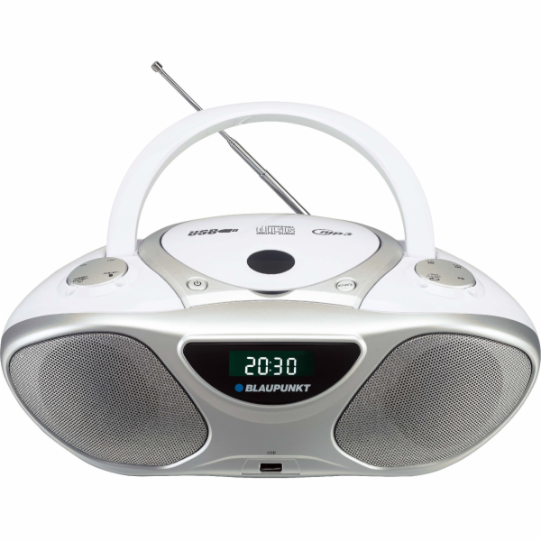 Blaupunkt BB14WH CD přehrávač CD rekordér Stříbrná, Bílá
