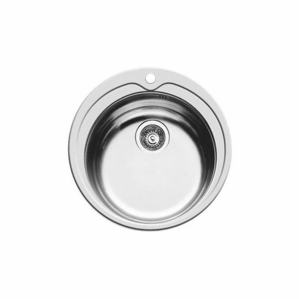 Pyramis Kiba 1B steel sink 100053701 smooth polished 1 bo...