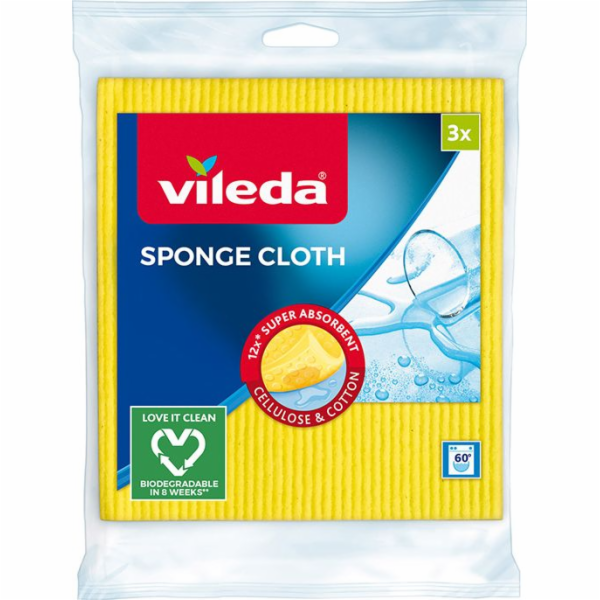 Hadřík Vileda, houba, kuchyňská utěrka, balení. 3 ks