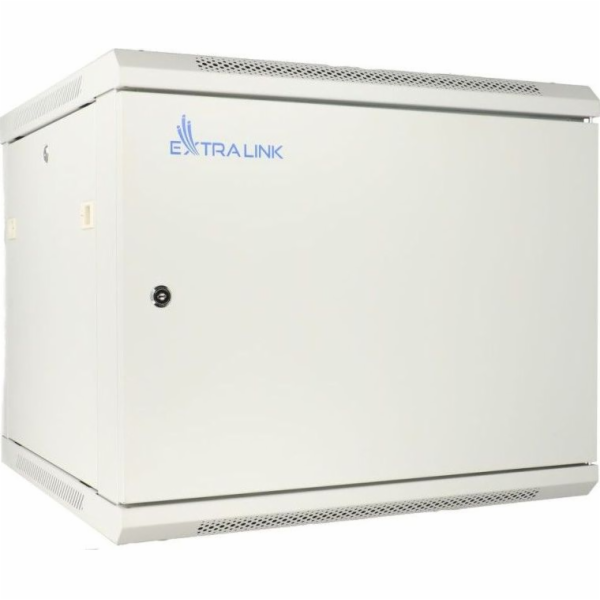 Extralink 19  9U 600x450 ASP Grey wall-mounted rack
