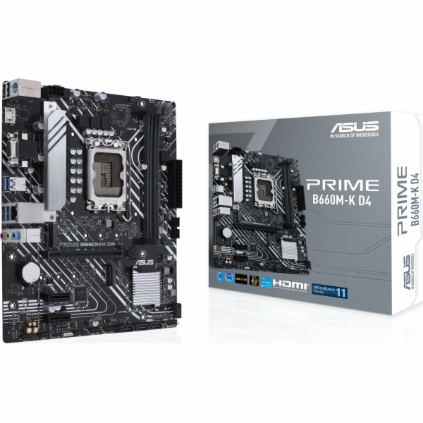 ASUS PRIME B660M-K D4, 1700, Intel B660, 2xDDR4, mATX