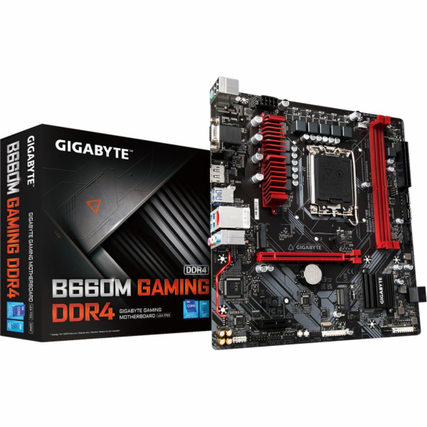 GIGABYTE MB Sc LGA1700 B660M GAMING DDR4, Intel B660, 2xD...