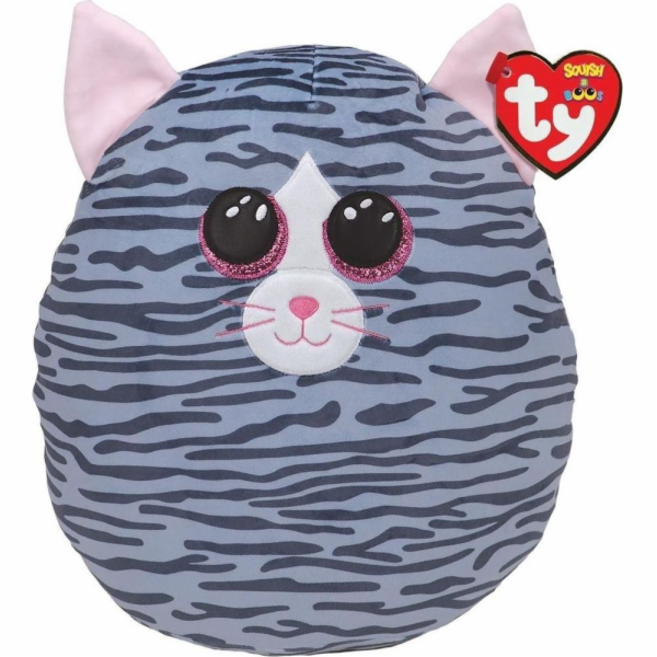 TY Squish-a-Boos Kiki šedá kočka 30cm