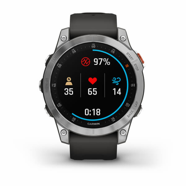 Garmin EPIX with QuickFit-Silicon-Armband (22mm)