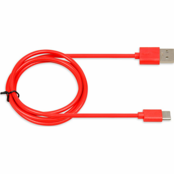 KABEL I-BOX USB 2.0 TYP C, 2A 1M ČERVENÝ