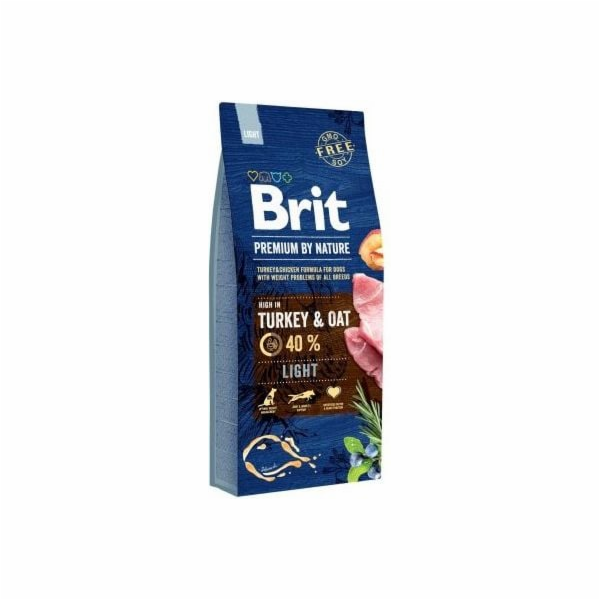 Brit Premium by Nature Light 15kg granule pro psy