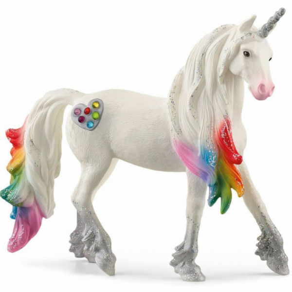 Schleich 70725 Jednorožec hřebec srdíčkový duhový