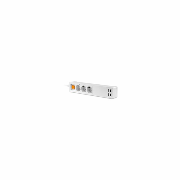 PLATINET chytrá Wi-Fi prodlužka 1,8 m, 16A 4xUSB-A/5A TUY...