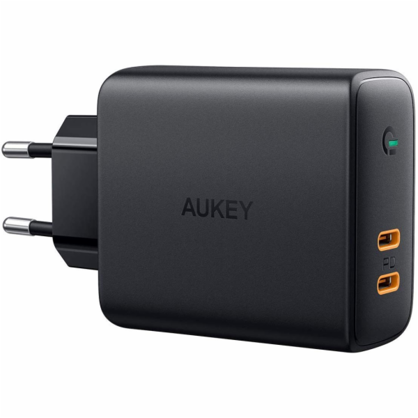 AUKEY AUKEY PA-D5 ultrarychlá W vše Nabíječka 2xUSB C 63W