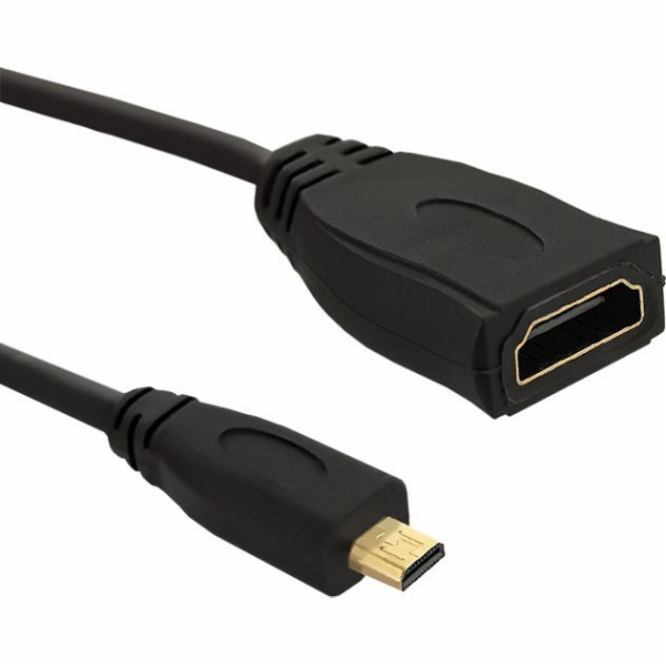 QOLTEC 50399 Qoltec Cabel Micro HDMI DM / HDMI AF v1.4 0,2m