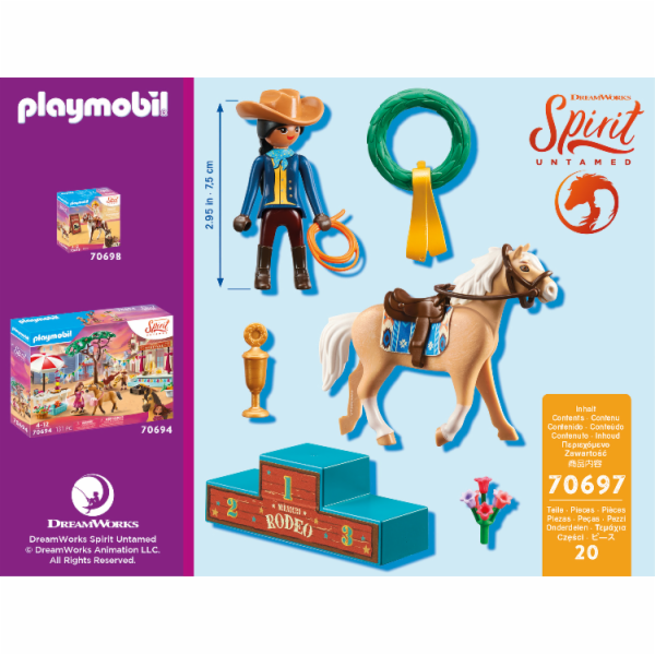 Rodeo Próza Playmobil, Spirit Untamed, 20 dílků