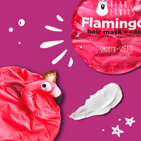 Bear Fruits Flamingo Maska na vlasy