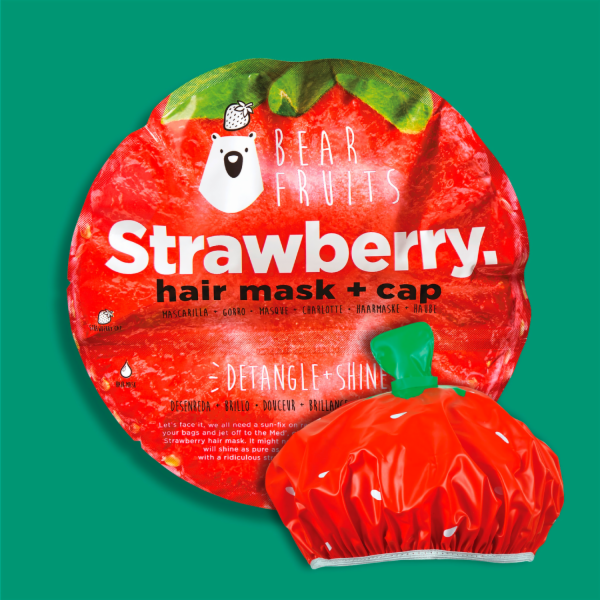 Bear Fruits Strawberry Maska na vlasy 