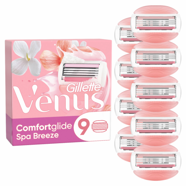 Gillette Venus Comfortglide Breeze Spa, 9 ks