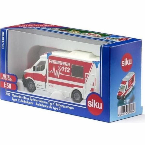 SIKU SUPER Mercedes-Benz Sprinter Miesen Typ C ambulance,...