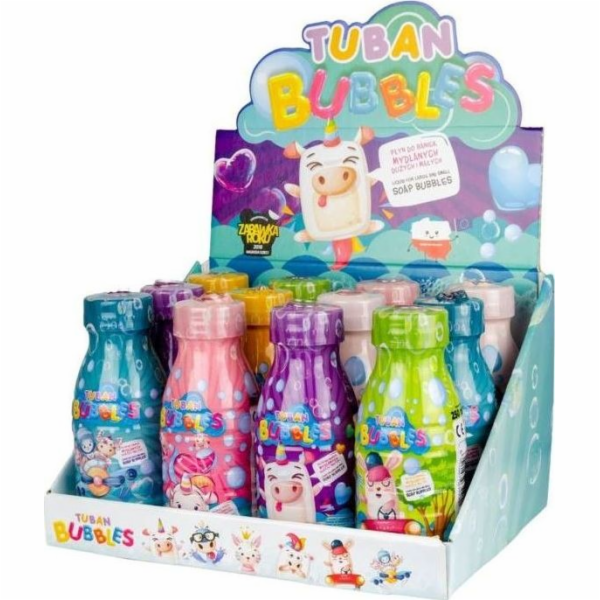 TUBAN Bubble liquid 250 ml mix display 12 kusů