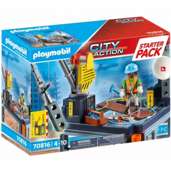 Playmobil 70816 Staveniště s navijákem