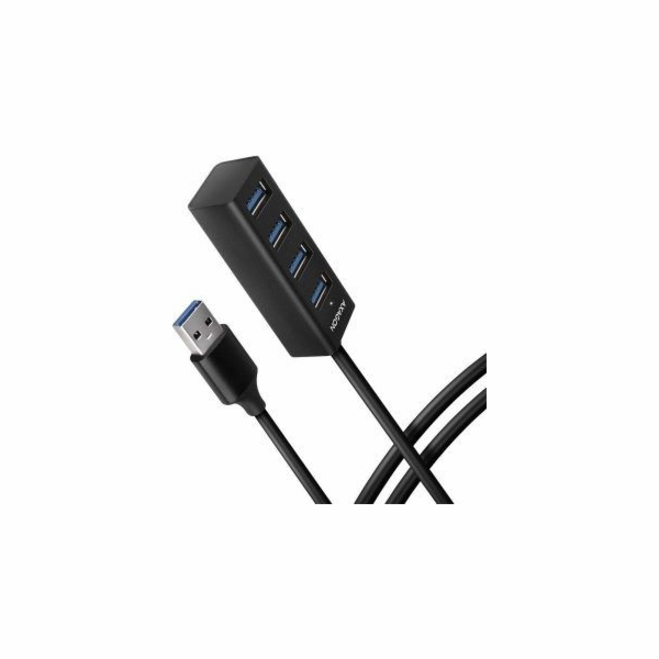 AXAGON HUE-M1AL, 4x USB 3.2 Gen 1 MINI hub, kovový, kabel...