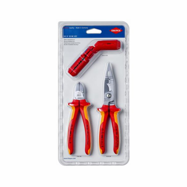 Elektroinstalační sada KNIPEX, 3 kusy, sada kleští