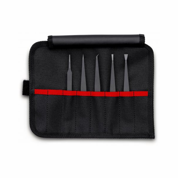 KNIPEX Kunststoffpinzetten-Set, ESD 5tlg