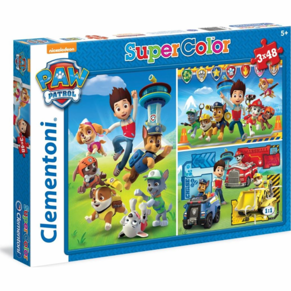 Clementoni Puzzle 3x48 Super Color Paw Patrol